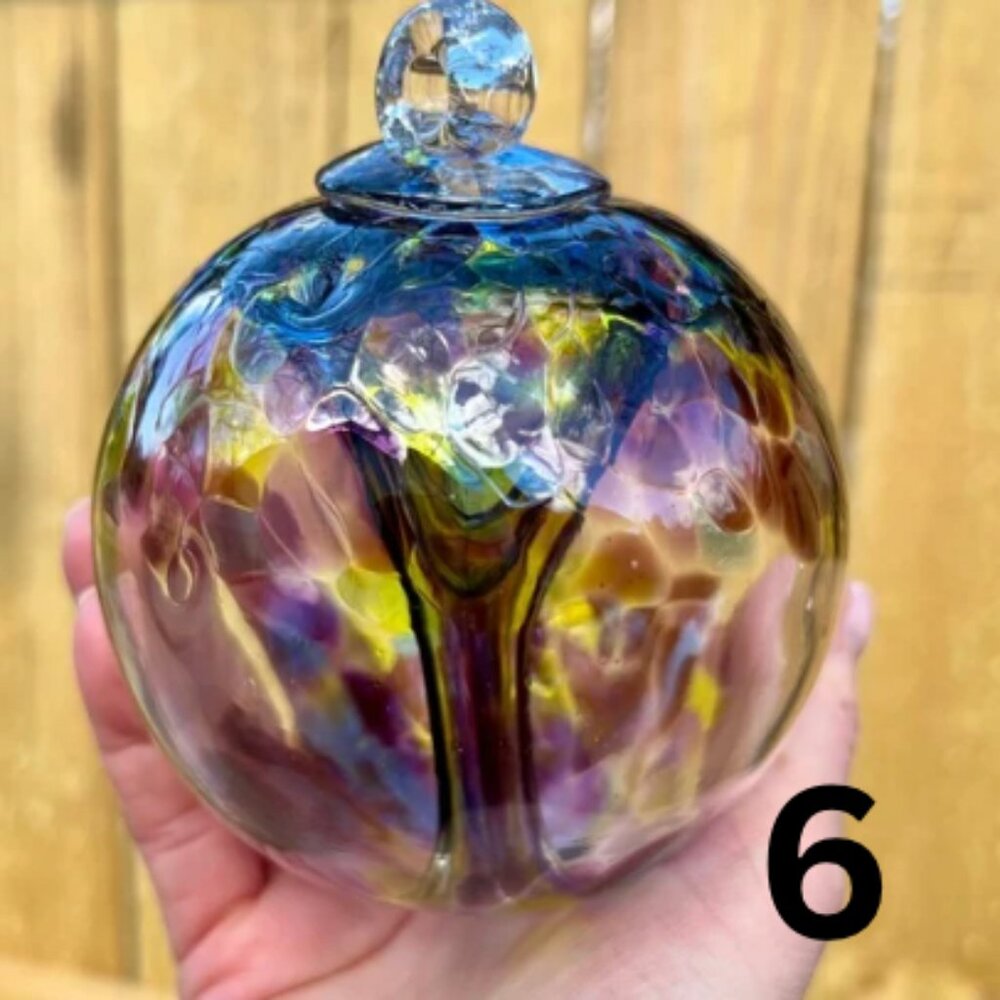 Colorful Mouth Blown Glass Ornaments – GREAT for outdoor spaces!